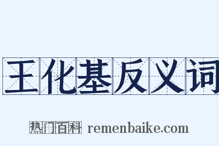 王化基反义词是什么意思的图片